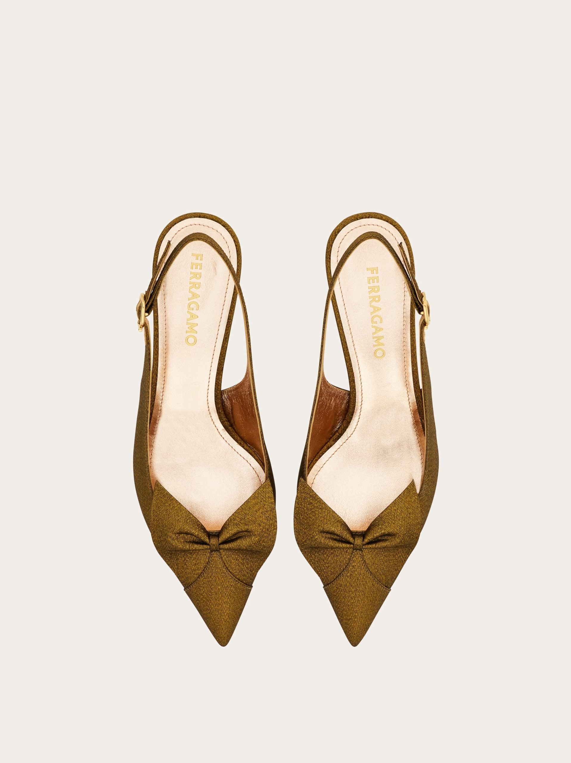 Ferragamo Soft bow slingback pump - Image 4